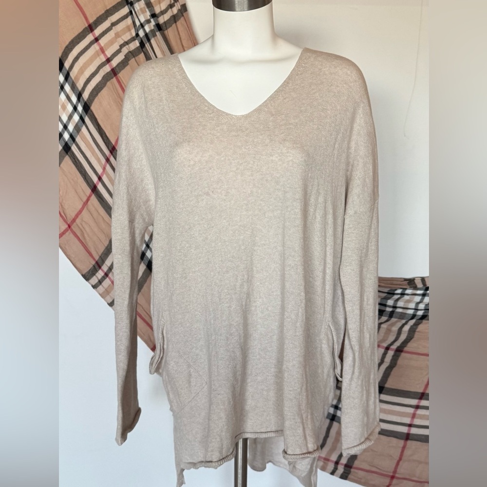 Eileen Fisher Cream Cotton Top